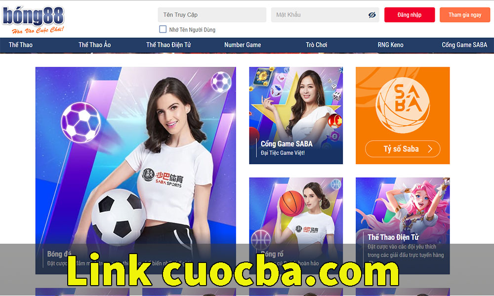 Link đăng nhập Cuocba.com mới nhất
