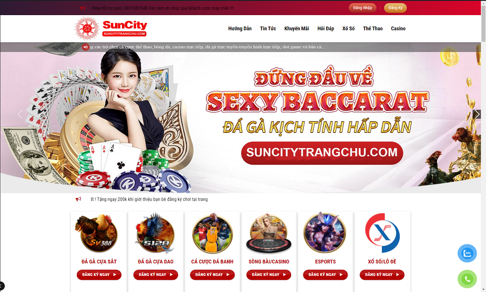 Những sản phẩm cá cược nổi tiếng tại Suncity